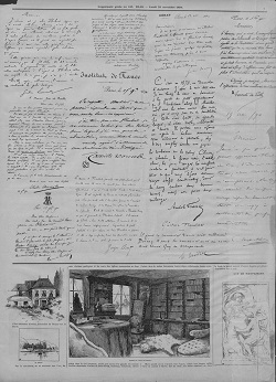 「フロベールと彼の家」掲載紙 Source gallica.bnf.fr / BnF